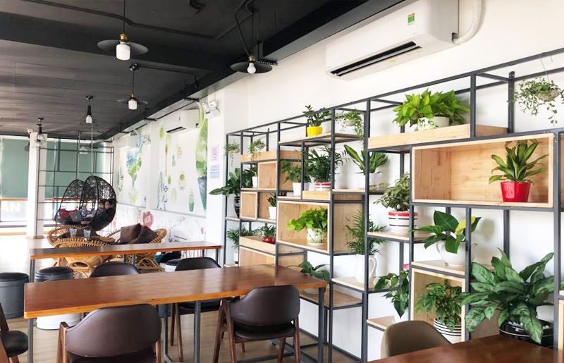 Inox Hùng Cường cung cấp thiết bị quầy pha chế cho Green Hills Tea & CoffeeNội thất quán cafe
