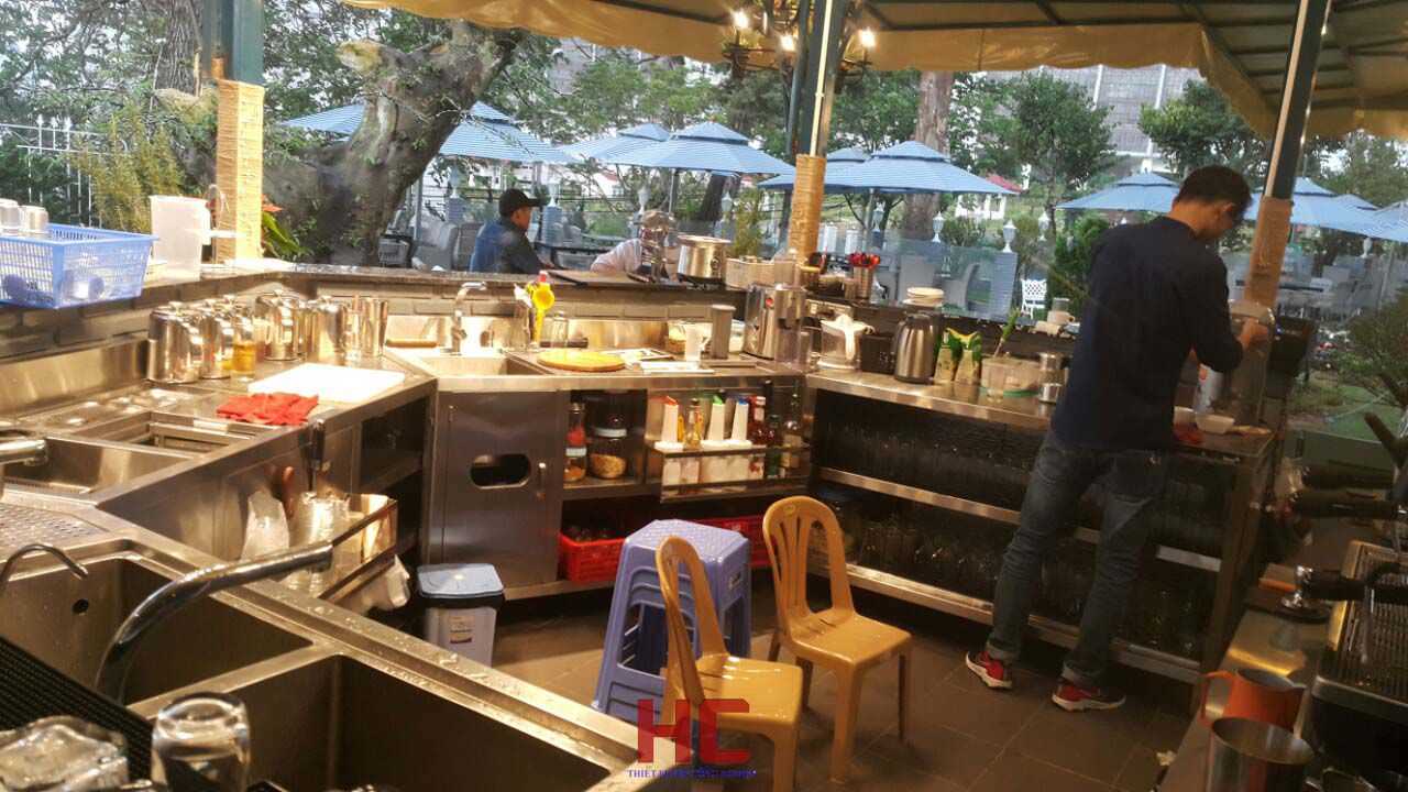 Cung cấp mẫu quầy bar cafe cho Thiên Thanh Cafe - P 4, Đà Lạt