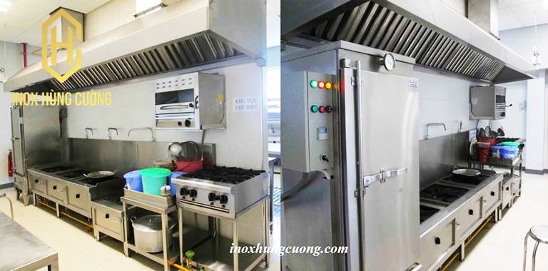 Hệ thống bếp Á công nghiệp Inox