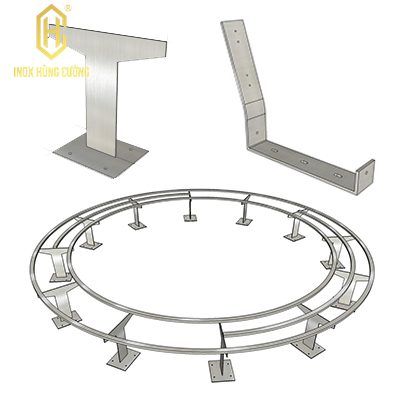 Khung ghế công viên Inox