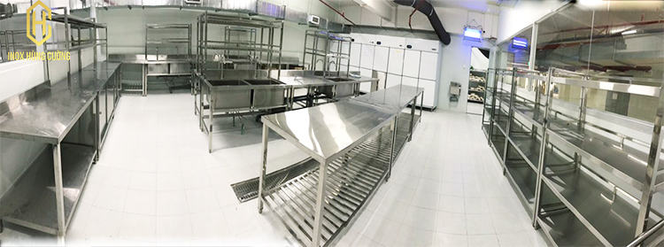 Tổng quan về hệ thống bếp ăn công nghiệp được hoàn thiện bởi Inox Hùng Cường