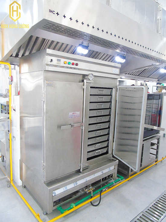 Cung cấp lắp đặt tủ hấp cơm công nghiệp cho các khu bếp công nghiệp, bếp nhà hàng, quán ăn
