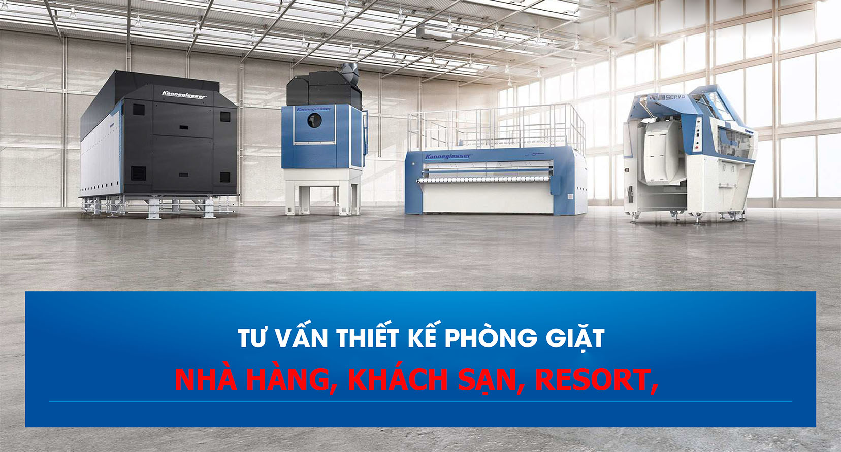 Tư vấn thiết kế phòng giặt là công nghiệp