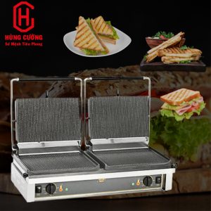 Lò nướng bánh mì kẹp Roller Grill DOUBLE PANINI