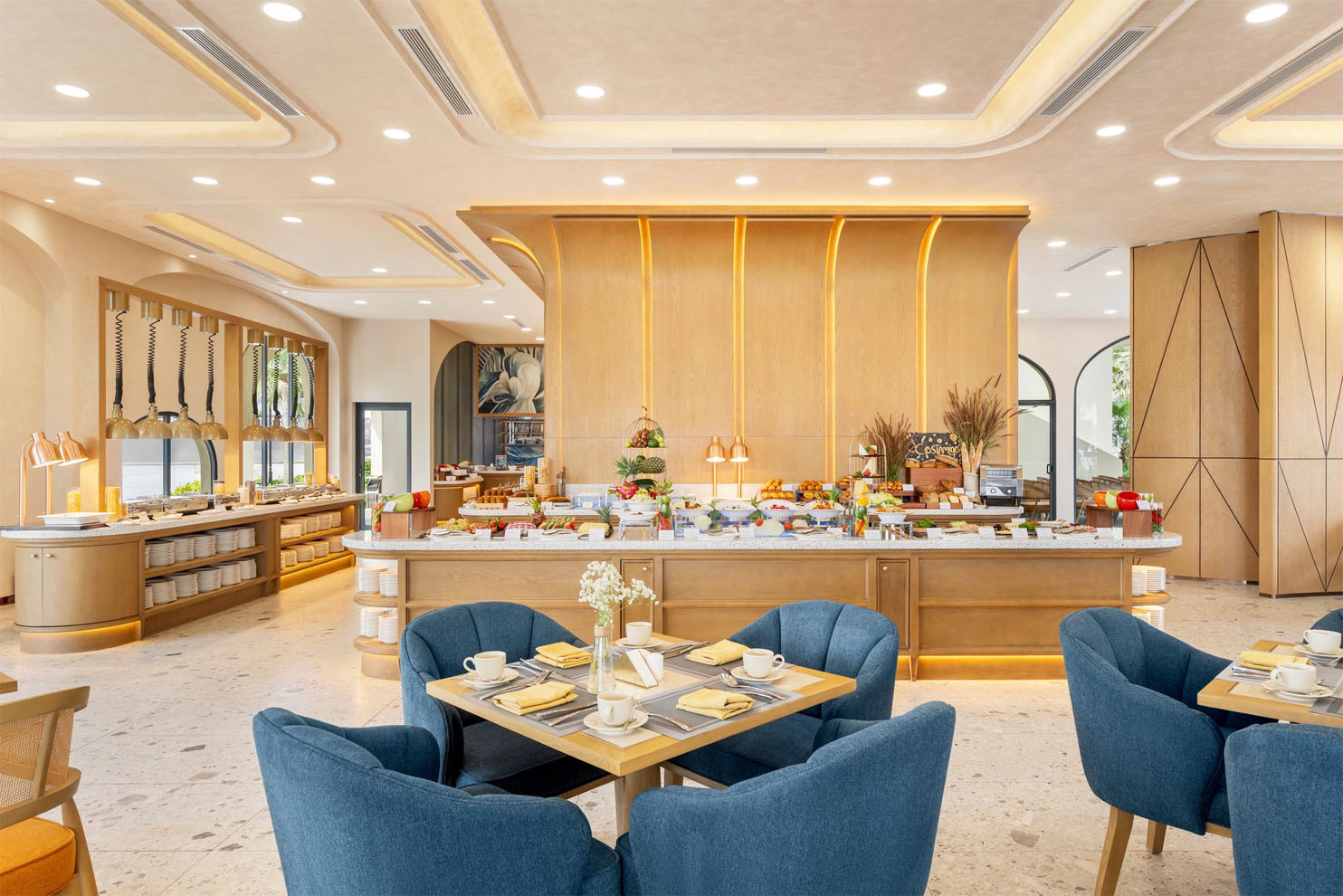 thiết kế bếp resort 5 sao