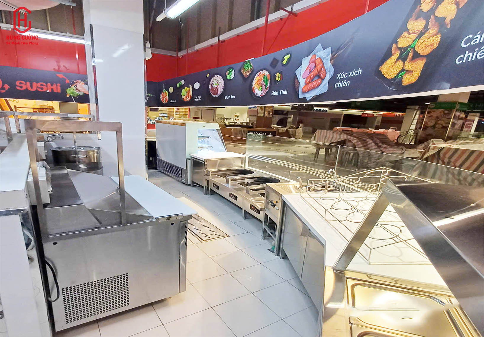 Lắp đặt bếp trung tâm thương mại